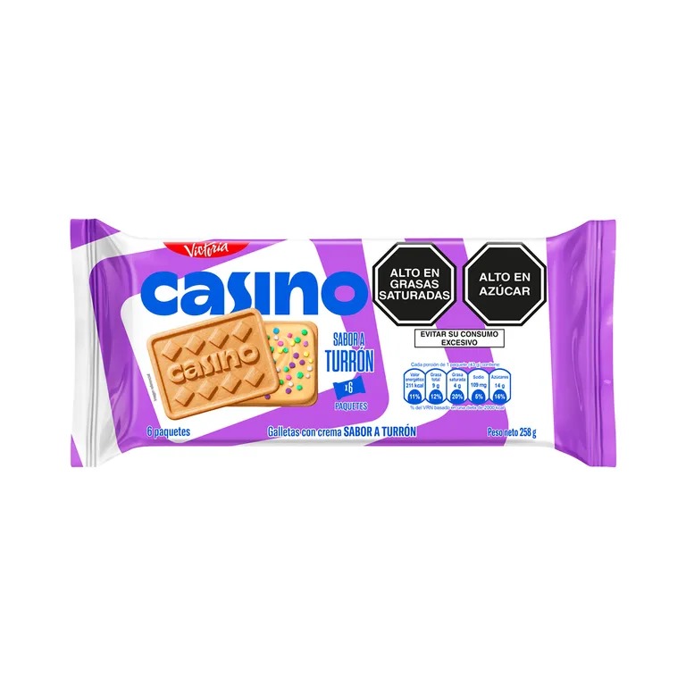Pack de Galletas Casino x6 Turron