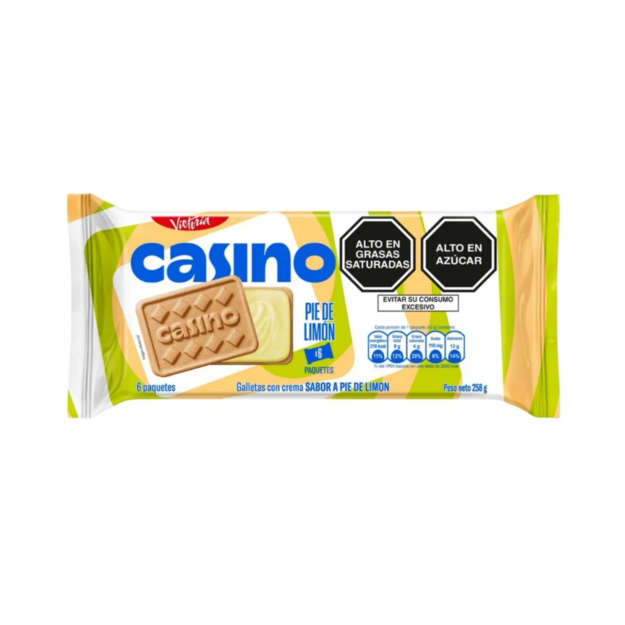 Pack de Galletas Casino x6 Pie de Limon