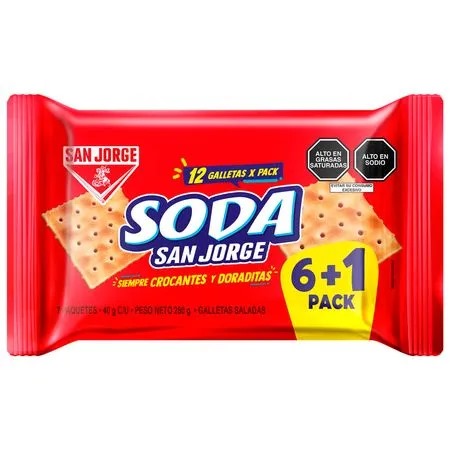 Paquete soda san jorge 280g x7