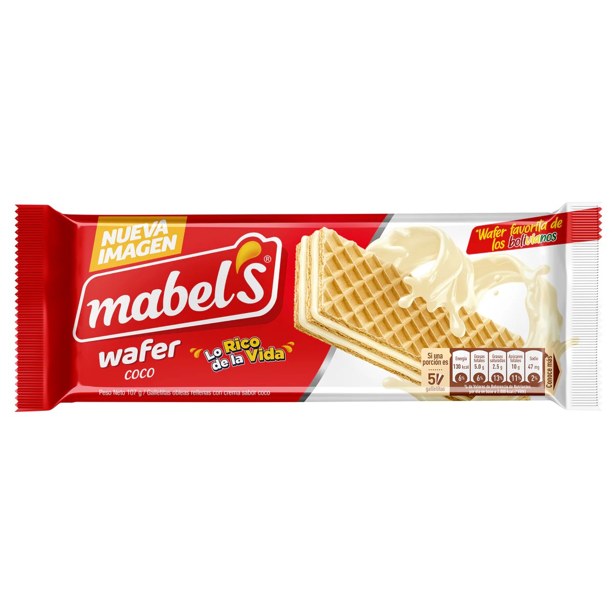 Wafer Coco Mabels 107g
