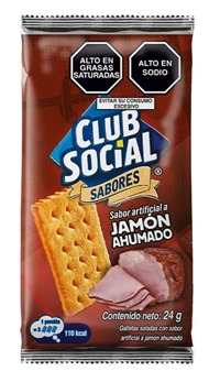 Club Social Jamon Ahumado 24g