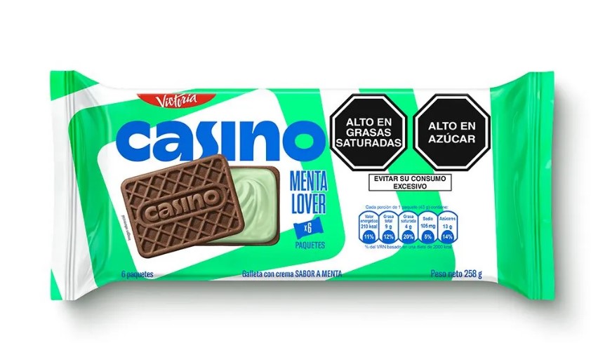 Pack de Galletas Casino x6 Menta
